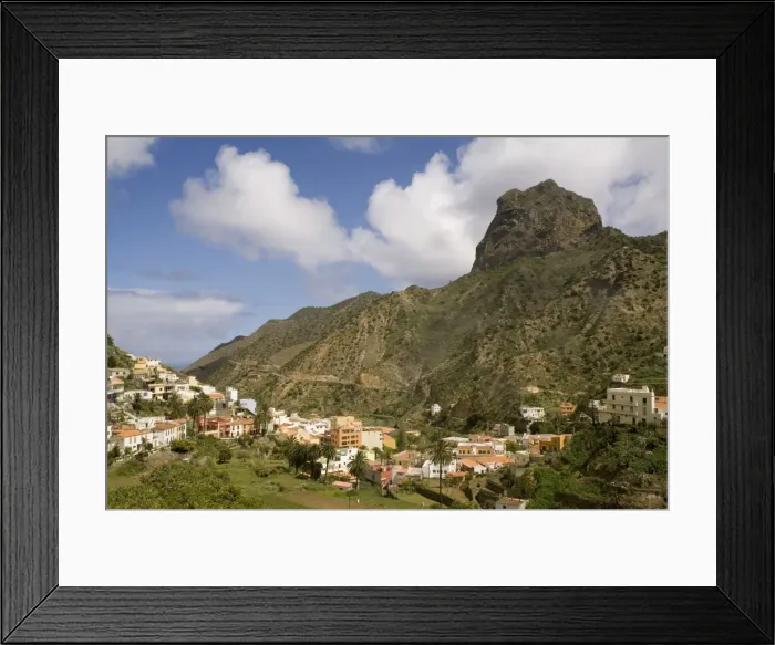 Framed Print : Vallehermoso, La Gomera, Canary Islands, Spain, Europe Framed Print : Vallehermoso, La Gomera, Canary Islands, Spain, Europe