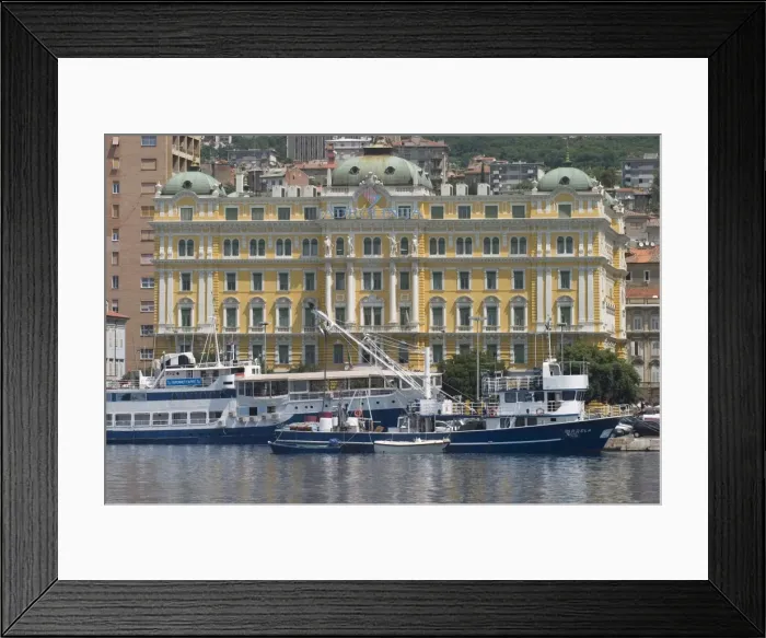 Framed Print : Harbour, Rijeka, Croatia, Europe Framed Print : Harbour, Rijeka, Croatia, Europe
