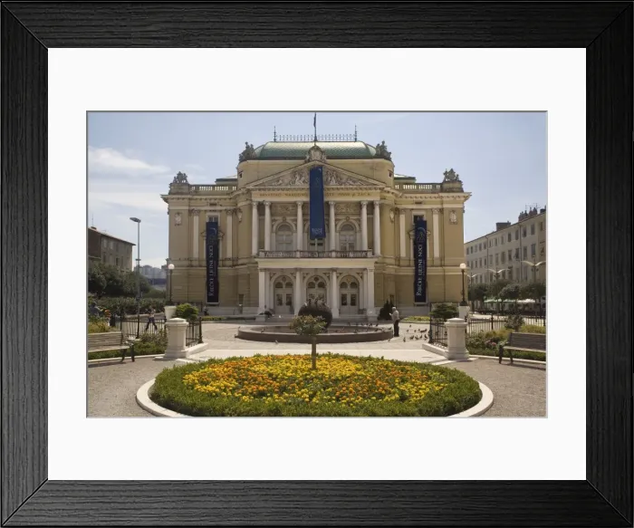 Framed Print : National Theatre, Rijeka, Croatia, Europe Framed Print : National Theatre, Rijeka, Croatia, Europe