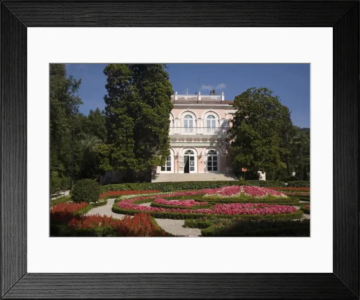 Framed Print : Villa Angioliona, Opatija, Kvarner Riviera, Croatia, Europe Framed Print : Villa Angioliona, Opatija, Kvarner Riviera, Croatia, Europe
