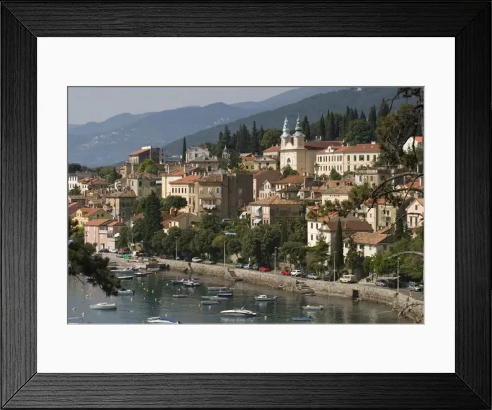 Framed Print : Volosco harbour, Opatija, Kvarner Riviera, Croatia, Adriatic, Europe Framed Print : Volosco harbour, Opatija, Kvarner Riviera, Croatia, Adriatic, Europe