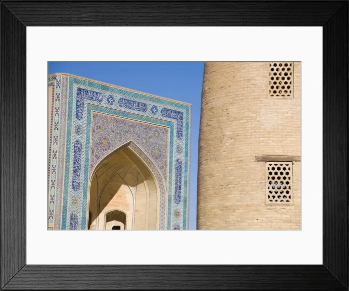 Framed Print : Detail of the Kalon mosque, Bukara, Uzbekistan, Central Asia, Asia Framed Print : Detail of the Kalon mosque, Bukara, Uzbekistan, Central Asia, Asia