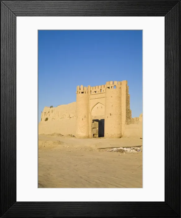 Framed Print : Reconstructed gate on the ancient Shaybanid City walls, Bukara, Uzbekistan Framed Print : Reconstructed gate on the ancient Shaybanid City walls, Bukara, Uzbekistan