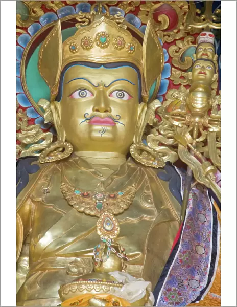 Padmasambhava statue, Kathok Wodsallin Gompa, Yuksom (Yuksam), Sikkim, India, Asia