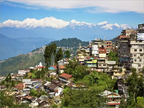 View of Darjeeling and Kanchenjunga, Kangchendzonga range from Merry Resorts