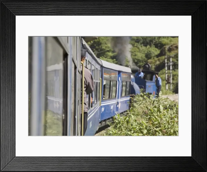 Framed Print : Steam train known as the Toy Train of the Darjeeling Himalayan Railway Framed Print : Steam train known as the Toy Train of the Darjeeling Himalayan Railway