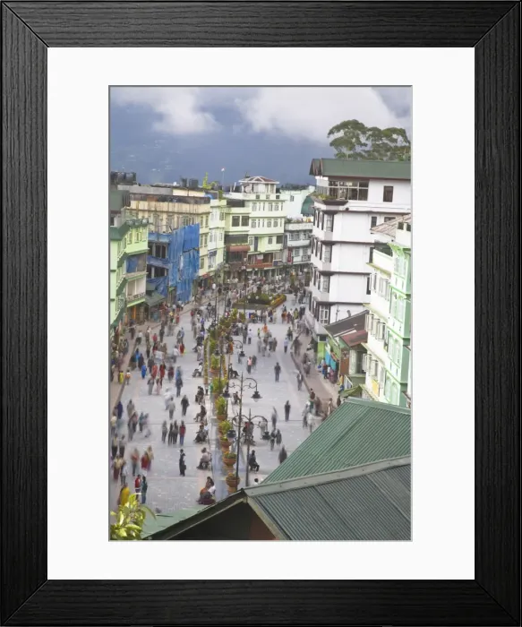 Framed Print : Mahatma Gandhi Marg (MG Marg), the main shopping street, Gangtok, Sikkim, India, Asia Framed Print : Mahatma Gandhi Marg (MG Marg), the main shopping street, Gangtok, Sikkim, India, Asia