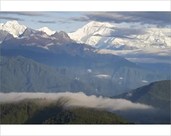 View of Kanchenjunga, Kangchendzonga range, Hanuman Tok viewpoint, Gangtok
