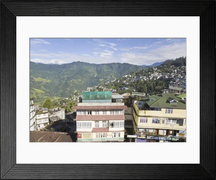 Framed Print : City view, Gangtok, Sikkim, India, Asia Framed Print : City view, Gangtok, Sikkim, India, Asia