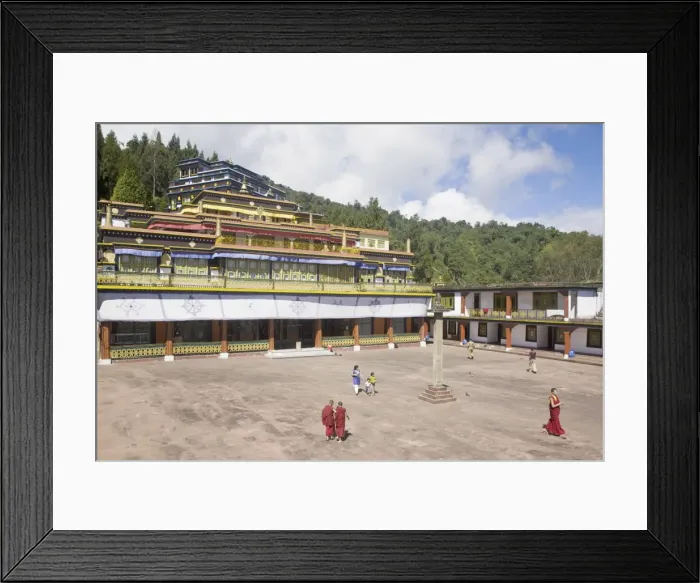 Framed Print : Main monastery building, Rumtek Gompa Complex, Gangtok, Sikkim, India, Asia