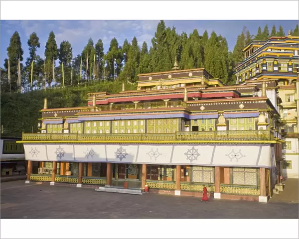 Main monastery building, Rumtek Gompa Complex, Gangtok, Sikkim, India, Asia