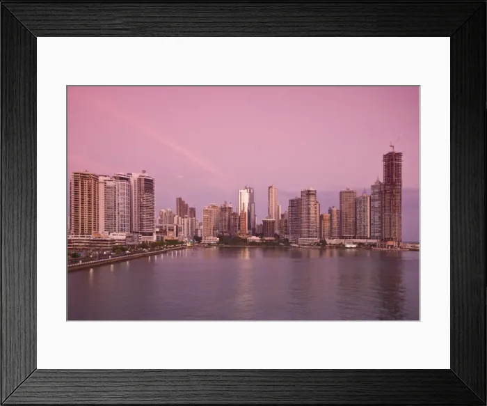 Framed Print : Avenue Balboa and Punta Paitilla at sunset, Panama City, Panama, Central America Framed Print : Avenue Balboa and Punta Paitilla at sunset, Panama City, Panama, Central America