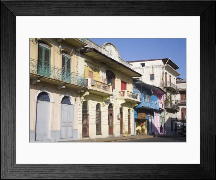 Framed Print : Street in Casco Viejo, Panama City, Panama, Central America Framed Print : Street in Casco Viejo, Panama City, Panama, Central America
