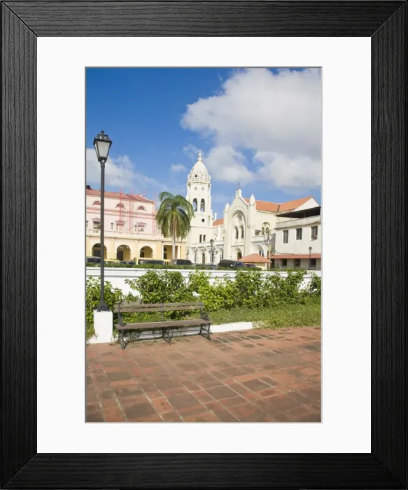Framed Print : Palacio de Gobiewrno y Justicia, National Theatre and San Francisco de Asis Church Framed Print : Palacio de Gobiewrno y Justicia, National Theatre and San Francisco de Asis Church