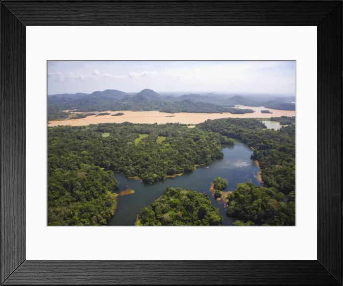 Framed Print : Gatun Lake and Panama Canal, Panama, Central America Framed Print : Gatun Lake and Panama Canal, Panama, Central America