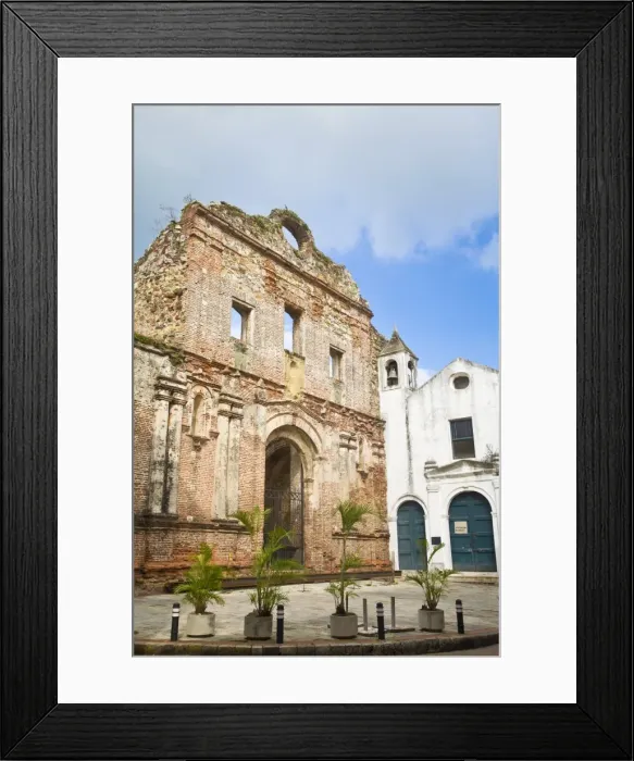 Framed Print : Iglesia de la Compania de Jesus and ruins, Casco Viejo, Panama City, Panama Framed Print : Iglesia de la Compania de Jesus and ruins, Casco Viejo, Panama City, Panama