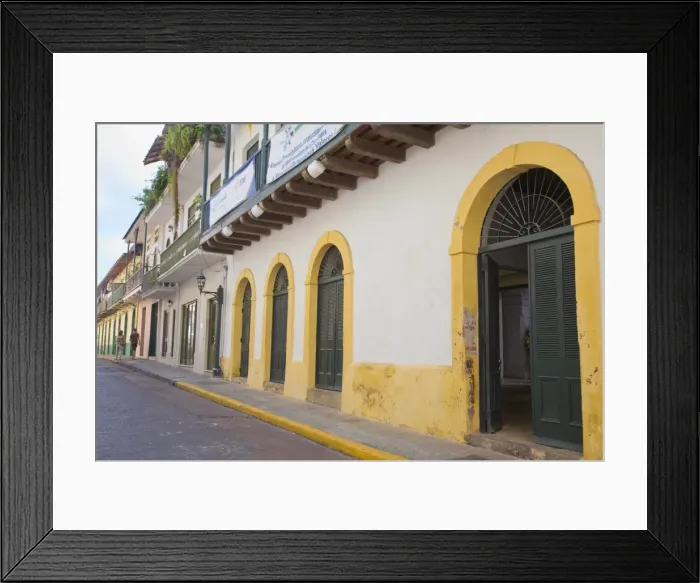 Framed Print : Street in Casco Viejo, Panama City, Panama, Central America Framed Print : Street in Casco Viejo, Panama City, Panama, Central America