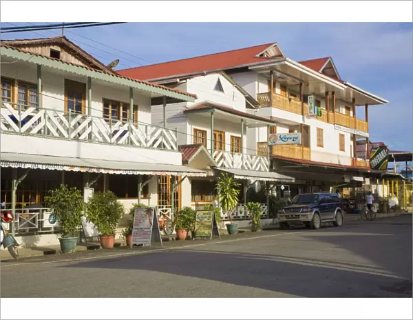 Hotels in main street, Colon Island (Isla Colon), Bocas del Toro Province