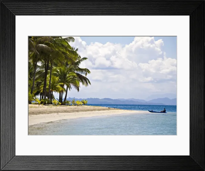 Framed Print : Tourists sea kayaking, Boca Del Drago Beach, Colon Island (Isla Colon) Framed Print : Tourists sea kayaking, Boca Del Drago Beach, Colon Island (Isla Colon)