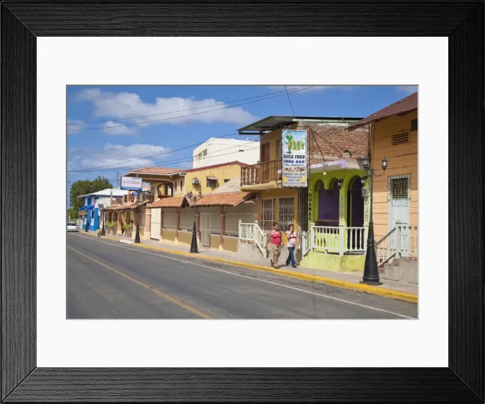 Framed Print : Street scene, San Juan Del Sur, Nicaragua, Central America Framed Print : Street scene, San Juan Del Sur, Nicaragua, Central America