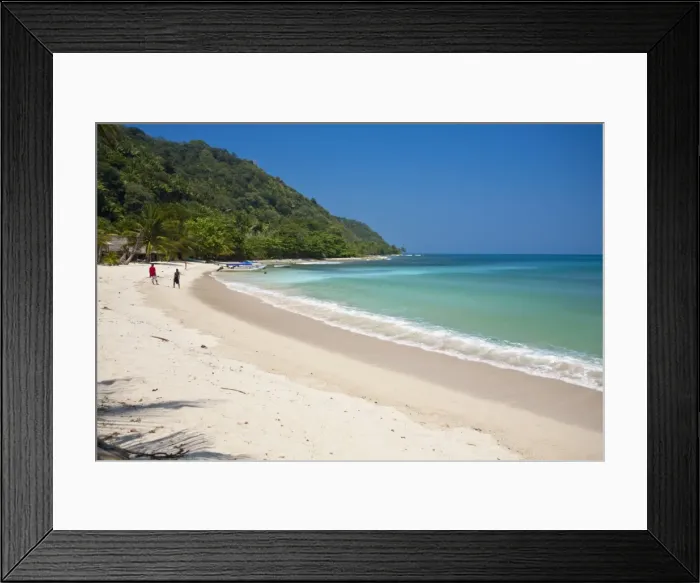 Framed Print : Cocalto Beach, Parque National Jeanette Kawas, Punta Sal, Tela, Honduras, Central America