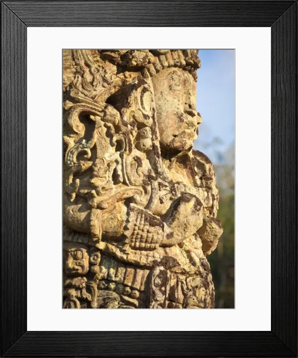Framed Print : Stela, The Great Plaza, Ruins of Copan, UNESCO World Heritage Site, Honduras Framed Print : Stela, The Great Plaza, Ruins of Copan, UNESCO World Heritage Site, Honduras
