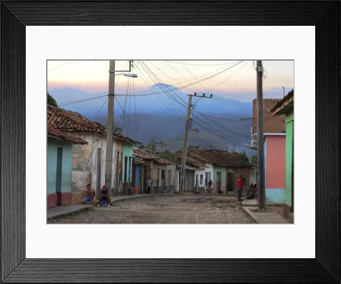 Framed Print : Cobbled street at dusk, Trinidad, Cuba, West Indies, Central America Framed Print : Cobbled street at dusk, Trinidad, Cuba, West Indies, Central America