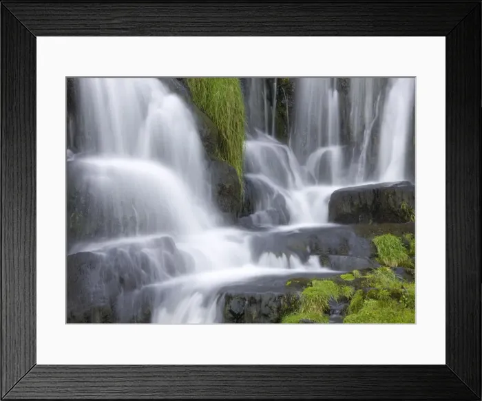 Framed Print : Waterfall below Old Man of Storr, near Portree, Isle of Skye, Highland Framed Print : Waterfall below Old Man of Storr, near Portree, Isle of Skye, Highland