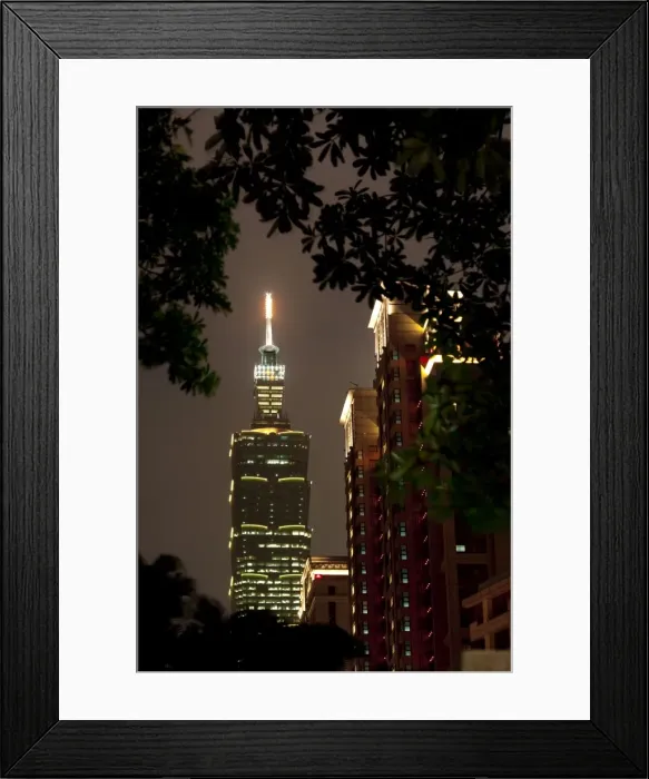 Framed Print : Taipei 101 at night, Taipei, Taiwan, Asia Framed Print : Taipei 101 at night, Taipei, Taiwan, Asia
