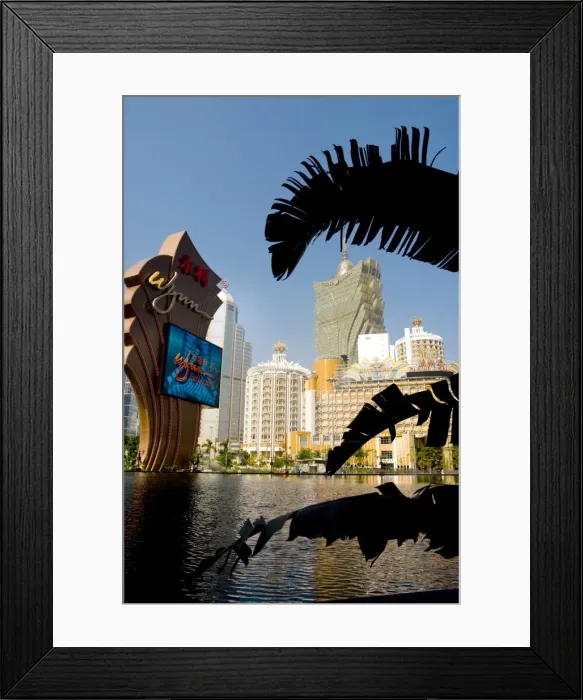 Framed Print : Gran Lisboa Wynnster Casino, Macau, China, Asia Framed Print : Gran Lisboa Wynnster Casino, Macau, China, Asia