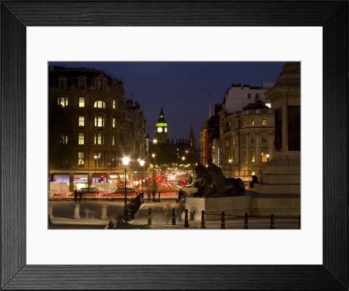 Framed Print : Big Ben and Whitehall from Trafalgar Square, London, England, United Kingdom, Europe Framed Print : Big Ben and Whitehall from Trafalgar Square, London, England, United Kingdom, Europe