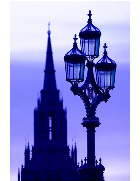 Street light, Westminster Bridge, London, England, United Kingdom, Europe