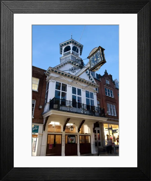 Framed Print : High Street at dusk, Guildford, Surrey, England, United Kingdom, Europe Framed Print : High Street at dusk, Guildford, Surrey, England, United Kingdom, Europe