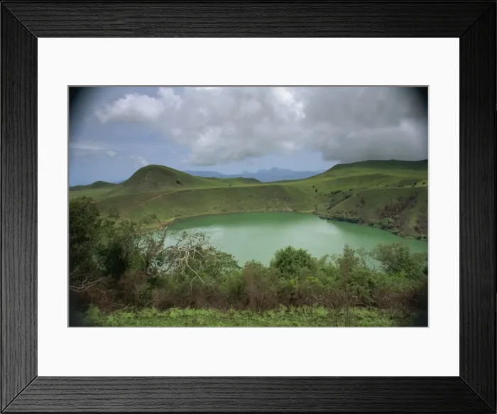 Framed Print : Crater lake at Manengouba, western area, Cameroon, West Africa, Africa Framed Print : Crater lake at Manengouba, western area, Cameroon, West Africa, Africa