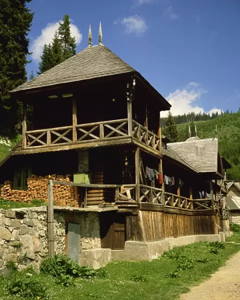 The Orthodox Pestera Monastery, Bucegi Mountains, Carpathians, Transylvania