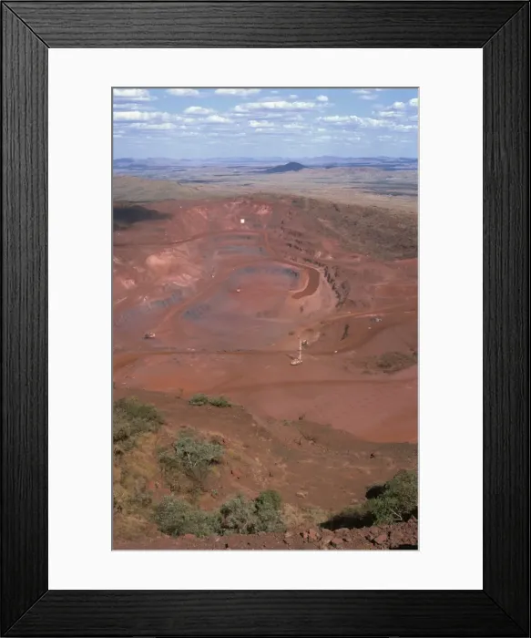 Framed Print : Tom Price Iron Ore Mines, Western Australia, Australia, Pacific Framed Print : Tom Price Iron Ore Mines, Western Australia, Australia, Pacific