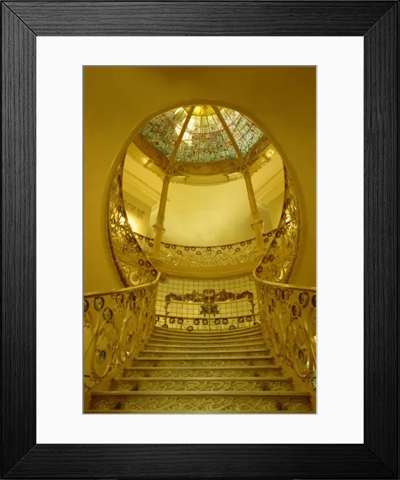 Framed Print : Staircase, Society of Authors, Longoria Palace, Madrid, Spain, Europe Framed Print : Staircase, Society of Authors, Longoria Palace, Madrid, Spain, Europe