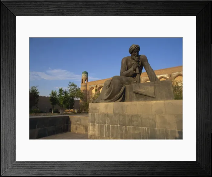 Framed Print : Statue of mathematician Al-Khorezmi, Khiva, Uzbekistan, Central Asia, Asia Framed Print : Statue of mathematician Al-Khorezmi, Khiva, Uzbekistan, Central Asia, Asia