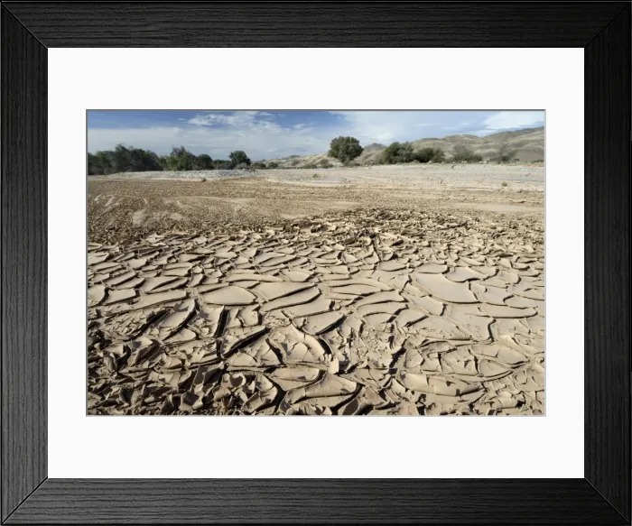 Framed Print : Dried river bed, Kaokoland, Namibia, Africa Framed Print : Dried river bed, Kaokoland, Namibia, Africa