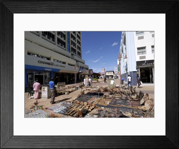 Framed Print : Tourist market, Windhoek, Namibia, Africa Framed Print : Tourist market, Windhoek, Namibia, Africa