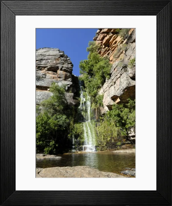 Framed Print : Waterfall in Cedarberg Mountains, South Africa, Africa Framed Print : Waterfall in Cedarberg Mountains, South Africa, Africa