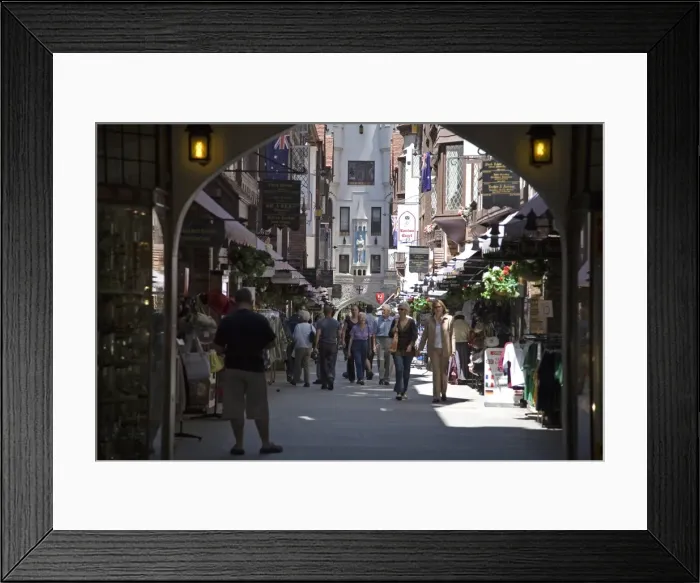 Framed Print : London Court shopping mall, Perth, Western Australia, Australia, Pacific Framed Print : London Court shopping mall, Perth, Western Australia, Australia, Pacific
