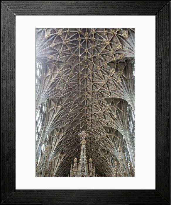 Framed Print : Vaulting in the roof, Gloucester Cathedral, Gloucester, Gloucestershire Framed Print : Vaulting in the roof, Gloucester Cathedral, Gloucester, Gloucestershire