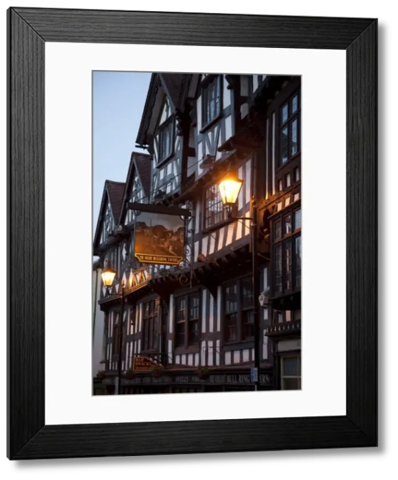 Framed Print : Ye Old Bullring Tavern public house dating from the 14th century, at night Framed Print : Ye Old Bullring Tavern public house dating from the 14th century, at night