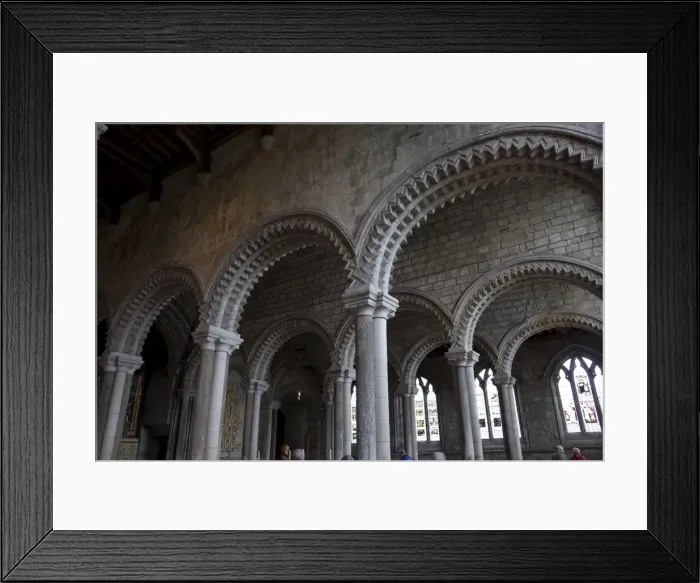 Framed Print : Interior view of arches in Galilee Chapel, Durham Cathedral, Durham, England Framed Print : Interior view of arches in Galilee Chapel, Durham Cathedral, Durham, England