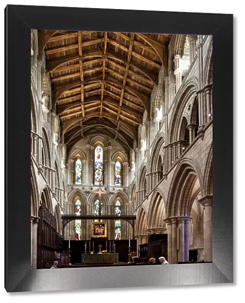 Hexham Abbey, interior of Choir looking east, Hexham, Northumberland, England