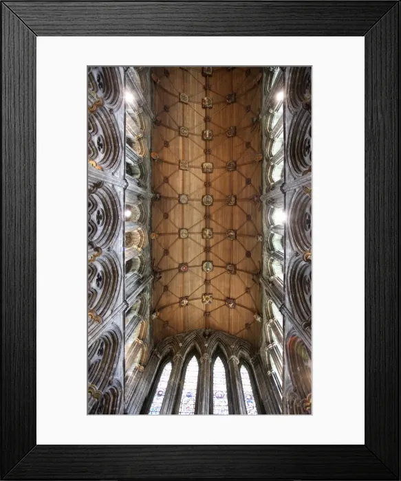 Framed Print : Interior of timber roof of Choir, St. Mungos Cathedral, Glasgow, Scotland Framed Print : Interior of timber roof of Choir, St. Mungos Cathedral, Glasgow, Scotland