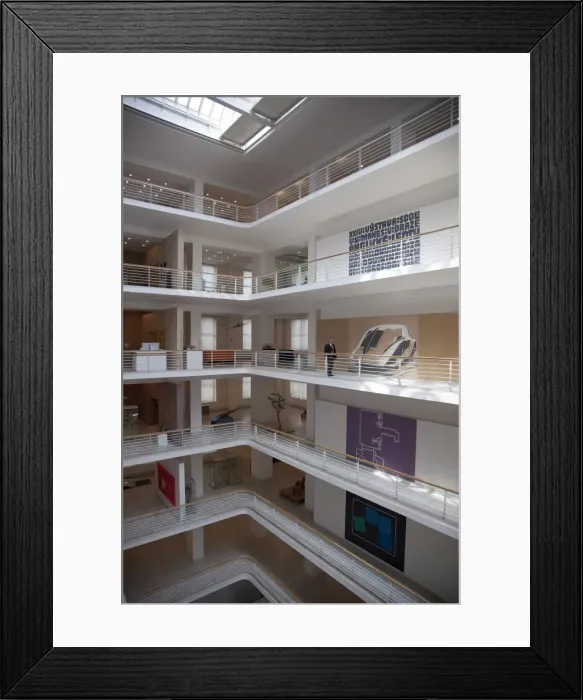 Framed Print : Museum of Modern Art (Veletrzni palace) interior, Prague, Czech Republic, Europe Framed Print : Museum of Modern Art (Veletrzni palace) interior, Prague, Czech Republic, Europe