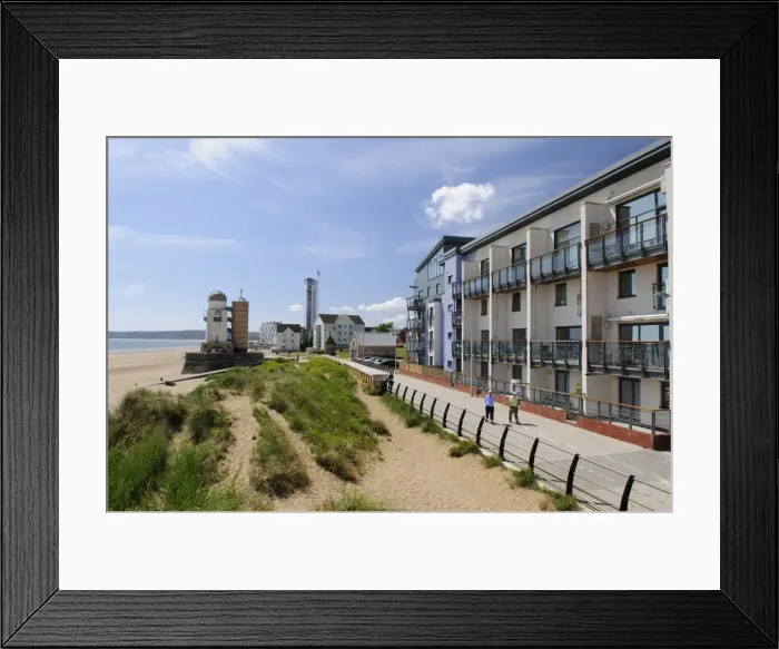 Framed Print : Marina Towers Observatory and seafront development, Swansea, Wales, United Kingdom Framed Print : Marina Towers Observatory and seafront development, Swansea, Wales, United Kingdom