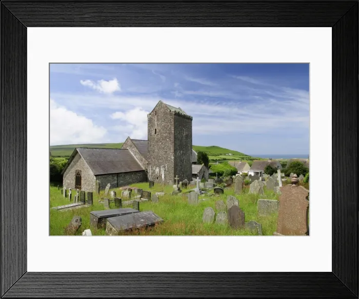 Framed Print : St. Cenydds Church, Llangennith, Gower, Wales, United Kingdom, Europe Framed Print : St. Cenydds Church, Llangennith, Gower, Wales, United Kingdom, Europe